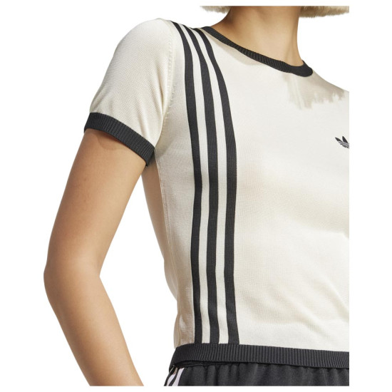 Adidas Γυναικεία κοντομάνικη μπλούζα Knitted 3-S Short Tee